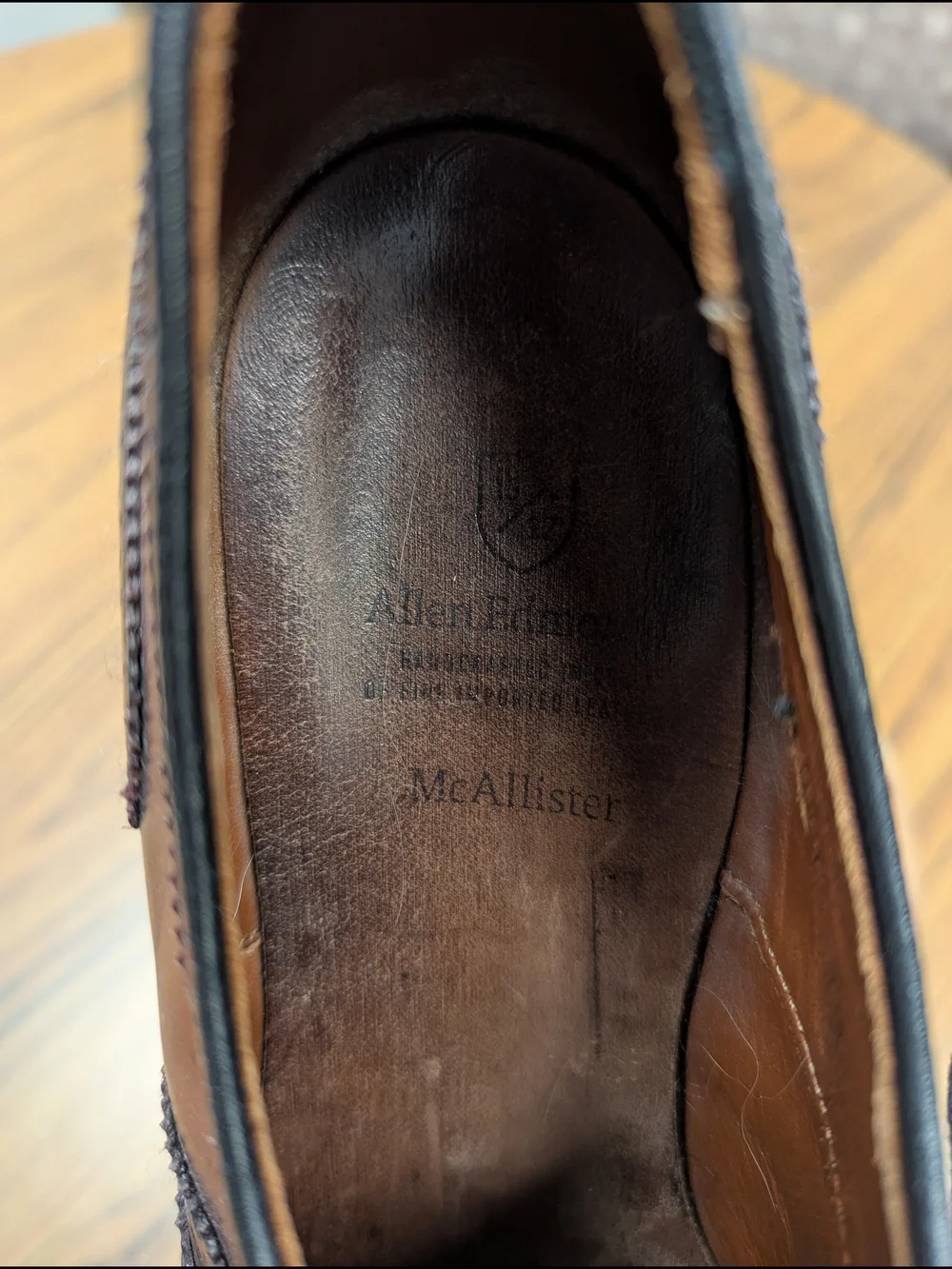 Allen Edmonds McAllister Oxblood Leather Wingtip Oxfords